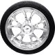Coastal Moto Largo 3D Rear Wheel - Chrome (18") | Falken Tire (215/45ZR18) - Trike - 0336-0015  PKG-LGO-187T-CH